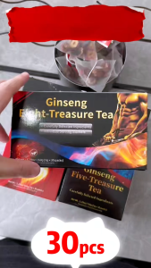 Ginseng Mulberry Black Goji Tea – Kidney Support Mens Wellness Tonifying Qi & Energy 30 bags/bag