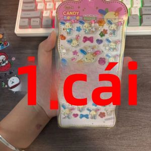 Bandai | Miếng Dán Hoạt Hình Thỏ Nhỏ Dễ Thương 3D Để Trang Trí Vỏ Điện Thoại Thích Hợp Cho Thẻ Nhỏ Mô Hình Chủ Đề ACG Dành Cho Lứa Tuổi Từ 14 Trở Lên