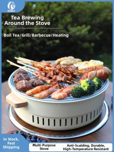 Hewolf | Charcoal Grill for Home and Outdoor Use Set