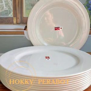 PIRING SAJI 10 INCH PLASTIK DOP RAMEN JUMBO PIRING SAJI TAHAN BANTING