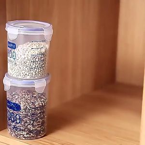 Square Transparent Airtight Snack Storage Organizer Storage Container Food Fresh-keeping Box