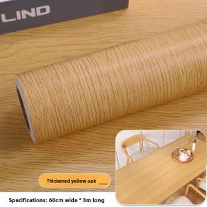 KEERMAN | Thick Yellow Oak Wood Texture Waterproof Adhesive Decal