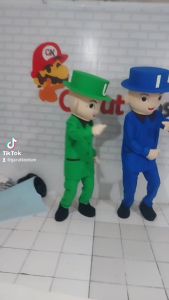 kostum maskot badut upin topi sulap setelan costume lucu dewasa