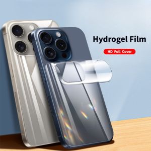 (จัดส่ง24ชั่วโมง) สำหรับ iPhone 11 12 13 14 15 Mini Pro Max Plus X XS XR 6S 7 8 Plus Hydrogel ป้องกันหน้าจอด้านหน้าหลัง
