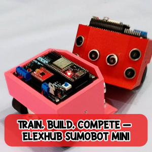 Elexhub SumoBot Mini 500g | Competition-Ready Sumo Robot Kit