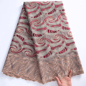 Elegant Cotton Lace & Swiss Voile Lace Fabric - Premium DIY Dressmaking Material | Wholesale for Fashion Design S4417