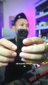 NO LIMIT SPANN Kamera Aksi Body Cam Mini Full HD 1080P Waterproof Lensa Auto Rotasi 400mAh K3