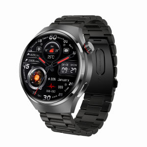 สมาร์ทวอทช์ GT4Pro การนับขั้นตอนการติดตามระยะทางการโทรไร้สายนาฬิกาอัจฉริยะการตรวจสอบการนอนหลับสัมผัสเต็มรูปแบบนาฬิกาอัจฉริยะกีฬาชาย