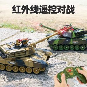 Large Remote Control Tank Toy Electric Powered Off-Road Vehicle Track Style Children Car Model Game Parent Child Match