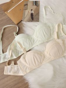 เสื้อชั้นในไร้โครงแบบลำลองสำหรับผู้หญิง เสื้อชั้นในแบบเกาะอกหูกระต่ายบาง สายเดี่ยวแบบถอดได้ ป้องกันการมองเห็นขนาดใหญ่ ใส่สบาย ตลอดทั้งปี