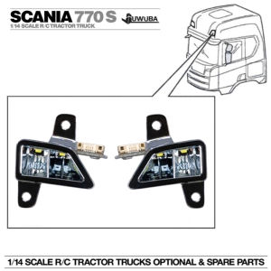 TAMIYA 1/14 Scale Scania 770S 56368 Semi-Trailer Truck Model Kit with Built-In Roof Lamp CDD-AA8 for Collectors And Fans