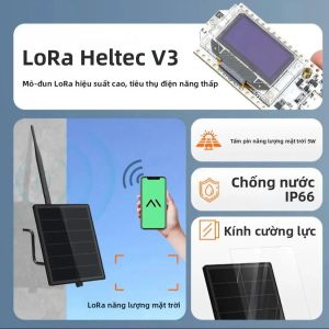 Bộ Lặp Tín Hiệu LoRa D5L H1 Meshtastic Mesh 5W Năng Lượng Mặt Trời Đầu Ra 3.7v Cho Mô-đun Heltec ESP32 V3 Lora Thiết Bị IoT