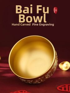 FuGuangBlessed | Wealth Attracting Gold Bowl Set Coin Box