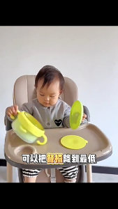 🔥5in1🔥Baby Dining Chair Foldable Baby Chair with Wheels Kerusi Makan Baby Adjustable Baby High Chair Feeding 0-6Year Old