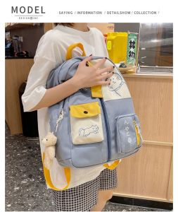 ส่งทันที กระเป๋าสะพายหลัง ความจุสูง สําหรับผู้หญิง นักเรียน 3247