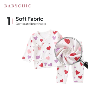 Baby Long Sleeve Pyjamas Set 0-9 Months Baju Tidur Bayi Perempuan Newborn Tie Front Outfit Kids