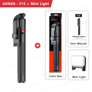 New F15 with Wireless Remote 68 Inch Selfie Stick Phone Desktop Stand Tripod for Iphone Android Smartphone Shooting Vlog Video