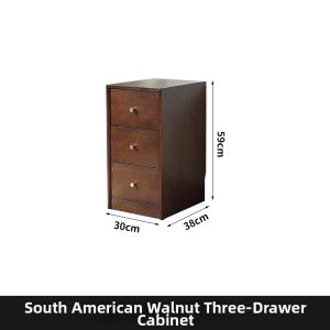 Slim 30cm Real Wood Drawer Cabinet