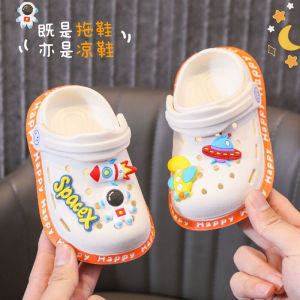 การ์ตูนสไตล์ Eva รองเท้าแตะกลางแจ้งสําหรับเด็กฤดูร้อนถ้ํานักบินรองเท้าลื่นสบายใช้ในบ้านสําหรับชายและหญิง