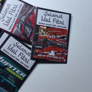 (Dapat 20 pcs) Angpau Lebaran BASURI Set Bus Telolet Amplop Lebaran 2024 Unik Keren Amplop THR Unik