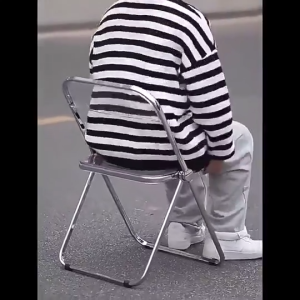 YAKO Foldable Chair Kerusi Lipat Acrylic And Plastic Folding Chair Office Meeting Chair 折叠椅