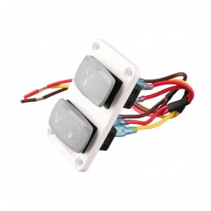 DC12 24V Marine Toilet Control Panel Switch 3 Way Fast Response RV Toilet Rocker Switch for Boats Yachts