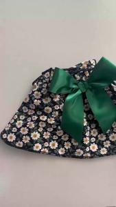 Fashion Cat Pet Dog Dress Sleeveless Cyan Flower Slim Style Cat Princess Dog Dresses Summer Clothes Puppy Skirt Chihuahua Bichon
