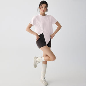 Womens Loose Drying Yoga T-shirt for Training