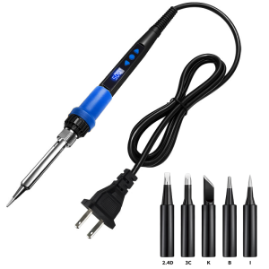 Professional 908D Digital Soldering Iron with Internal Heating System LCD Display & Smart Temperature Control 180-500°C