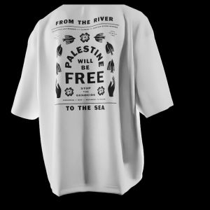 Kaos Bahan Nyaman & Phrase Prints: Kaos Dewasa Wanita & Kaos Oversize Wanita Palestina