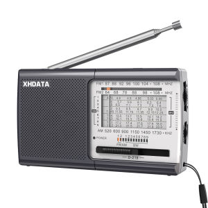 XHDATA | XHDATA D-219/TECSUN R-9012 FM/AM/SW Portable Pocket Reception Radio with Good Sound Headphone Jack for Elder Home Outdoors