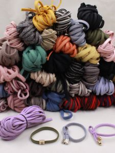 5 เมตรแบน ยืดได้ ผม Diy เครื่องประดับวัสดุอุปกรณ์เสริมสีสันหนาผอม < Ne2> เชือกยางรัดเชือกสูง ยืดได้ เอกสาร