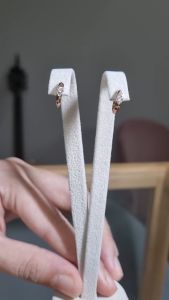 MainQ One Touch Earring Daily Wife Birthday Girlfriend Gift Point 14K Earring