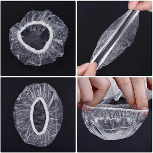 200/300 ชิ้นแบบใช้แล้วทิ้งกันน้ำหูฝาครอบอาบน้ำซาลอนป้องกันหูฝาครอบย้อมผมที่ปิดหูแบบใช้ครั้งเดียวใช้งานง่าย