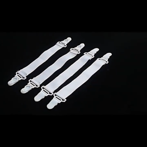 4pcs/set Bed Sheet Mattress Blankets Elastic Grippers Fasteners Clip Holder