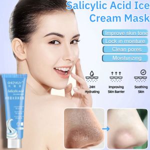 Salicylic Acid Ice Cream Mask Soothing Oil Control And Acne Removal Reduce Acne Marks and Blackheads Face Mask