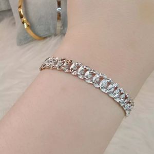 Gelang Rantai Titanium Wanita Anti Karat Anti Alergi Tahan Lama MEWAH dan ELEGAN Di jamin REALPICT 100% Gelang Rantai Wanita Silver