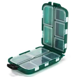 10 Grid Fishing Accessories Storage Box Luya Fishing Gear Divided Grid Bait Box Double-sided Fishing Group Accessories Box