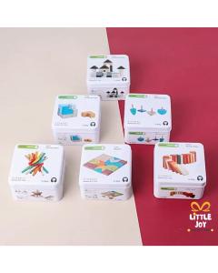 [SG Seller] Educational Wooden Toys STEM Puzzle Sets Montessori Wooden Puzzle Stacking Blocks Children Day Gift
