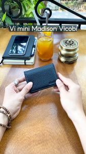 Ví mini card holder da bò Madison Vicobi M1 nhỏ gọn đựng thẻ