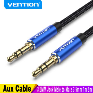 Vention | Vention Aux Cable 3.5MM Jack Male to Male 3.5mm Audio Cable Jack for JBL Headphones Xiaomi Oneplus Speaker Cable Car Aux Cord 5m