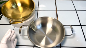 CHOVY 21CM Korean Seafood Soup Pot Cooking Pan Instant Noodle Bowl Suitable For Induction Cooker Stainless Steel Cookware