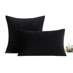 Christmas Black Pillow Cover Gift Velvet Pillow Case For Living Room Sofa Decorative Pillowcase Home Decor Housse De Coussin