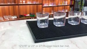 PUSAT GROSIR AS Bar Mat Bartender Rubber Anti Slip / Tatakan Gelas / Alas Meja Dapur Rubber Bar Mat Alas Cafe Dapur Ukuran 30 x 45 Cm Tatakan Gelas Kopi Cocktail Non Slip | Tatakan Gelas Karet | Bartender Spil Mat