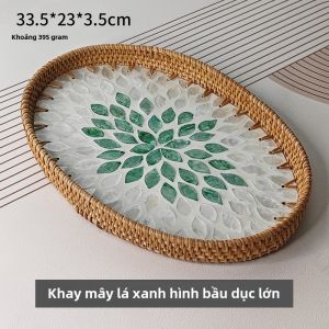 Bộ Ba Món Đựng Trái Cây Hình Quả Bướm Bằng Tre Tròn Hình Elip Dùng Trong Nhà Bộ Đựng Trà Trang Trí Phòng Khách Kiểu Scandinavia