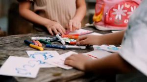 Balo đi học mẫu giáo cho bé mầm non Zoyzoii Exploe Denim bag cặp đi học cho bé 2345 tuổi B85