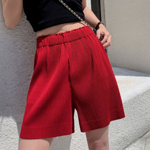 กางเกงขาสั้นทรงหลวมเอวสูง ทรงพอดีตัว ทรงตรง สำหรับผู้หญิง ฤดูร้อน 2020 แฟชั่นลำลอง ทรงพอดีตัว โพลีเอสเตอร์ 72%