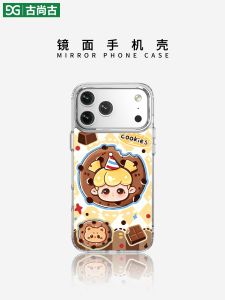 Gusgu Cartoon Girl Mirror Shell for Apple iPhone 16 pro Max 17 pro 16 pro New Model 14 PM Popular 15 High End Small Audience 13 Autumn Winter