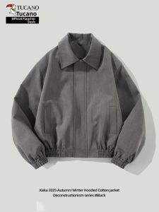 TUCANO | Mens Short Spring Jacket American Wide Collar Casual
