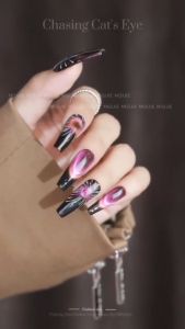Misijie Chasing cat eye set 7color 2024 light chasing crystal cat eye gel nail polish 美甲追光灵动猫眼套装2023新网红流行色小套系逐光晶石猫眼甲油胶 1btl 15ml